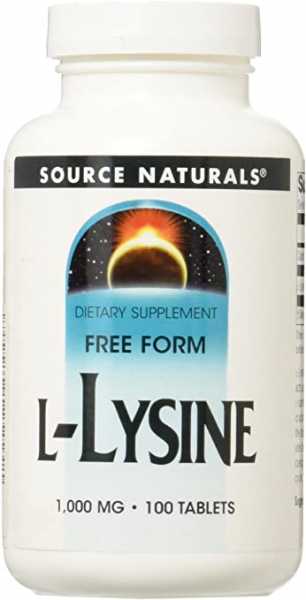 Source Naturals, L-Lysine, 1000mg, 100 Tabletten
