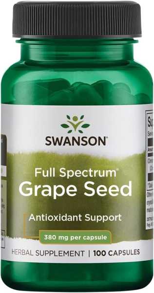 Swanson, Full Spectrum Grape Seed, 380mg, 100 Kapseln