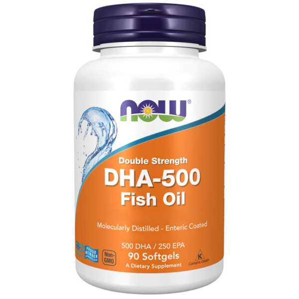 Now Foods, DHA-500, Double Strength, 90 Weichkapseln