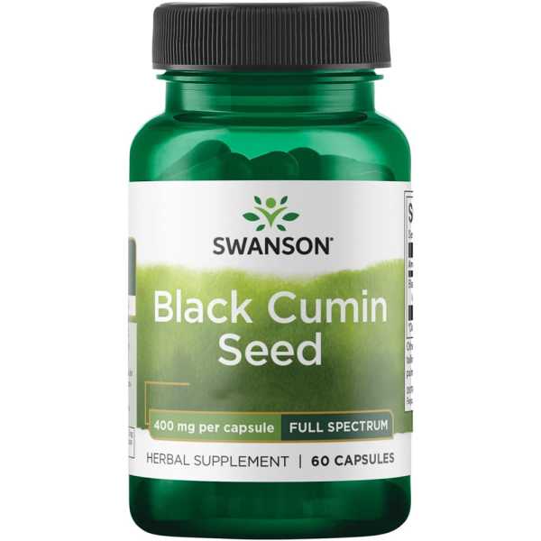 Swanson, Black Cumin Seed, Full Spectrum, 400mg, 60 Kapseln