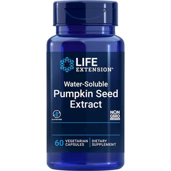 Life Extension, Water-Soluble Pumpkin Seed Extract, 60 Kapseln