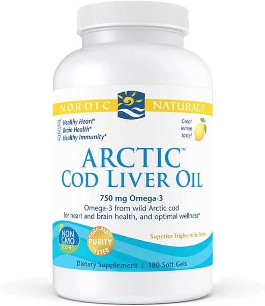 Nordic Naturals, Artic Cod Liver Oil, 750 mg, 180 Weichkapseln