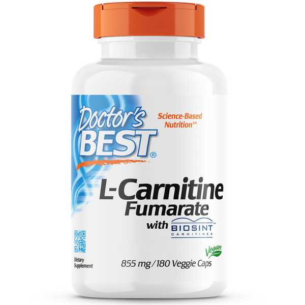 Doctor’s Best, L-Carnitine Fumarate, 855mg, 60 veg. Kapseln