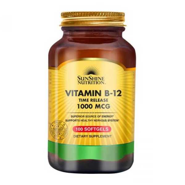 Sunshine Nutrition, Vitamin B12, Depot, 1000mcg, 100 Weichkapseln