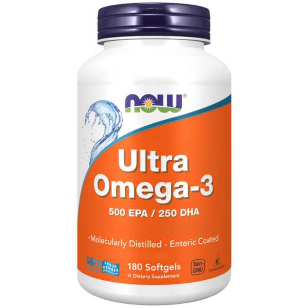 Now Foods, Ultra Omega-3, 180 Weichkapseln
