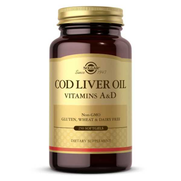Solgar, Cod Liver Oil, 250 Weichkapseln