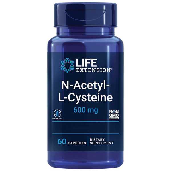 Life Extension, N-Acetyl-L-Cysteine, 600mg, 60 Kapseln
