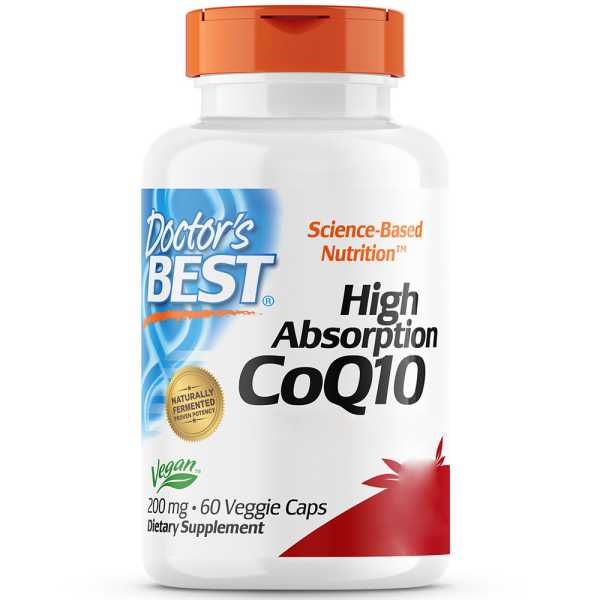 Doctor's Best, High Absorption CoQ10, 200mg, 60 veg. Kapseln