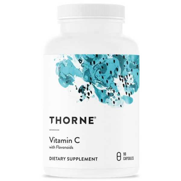 Thorne Research, Vitamin C, 500mg, 75mg, 90 Kapseln
