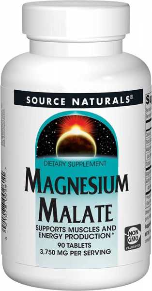 Source Naturals, Magnesium Malate, 1250mg, 90 Tabletten