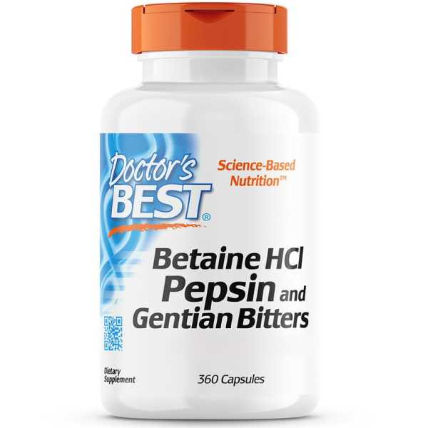 Doctor's Best, Betain HCL, 650mg, 360 Kapseln