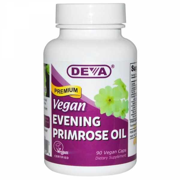 Deva, Vegan Evening Primrose Oil, 90 vegane Kapseln