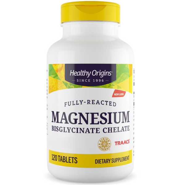 Healthy Origins, Magnesium Bisglycinate Chelate, 200 mg, 120 Tabletten