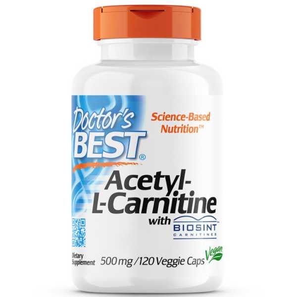 Doctor's Best, Acetyl-L-Carnitine mit Biosint, 500mg, 120 Kapseln
