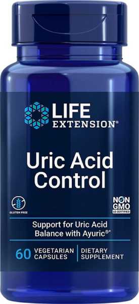 Life Extension, Uric Acid Control, 60 Kapseln