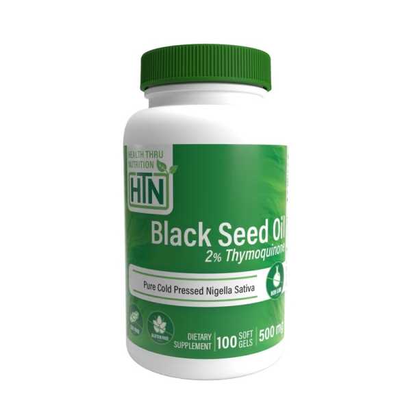 Health Thru Nutrition, Black Seed Oil, 500mg, 100 Weichkapseln
