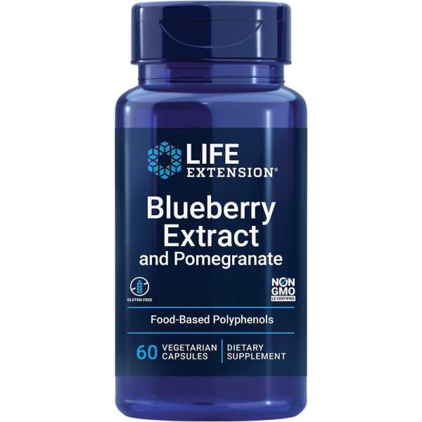 Life Extension, Blueberry Extract and Pomegranate, 60 Kapseln