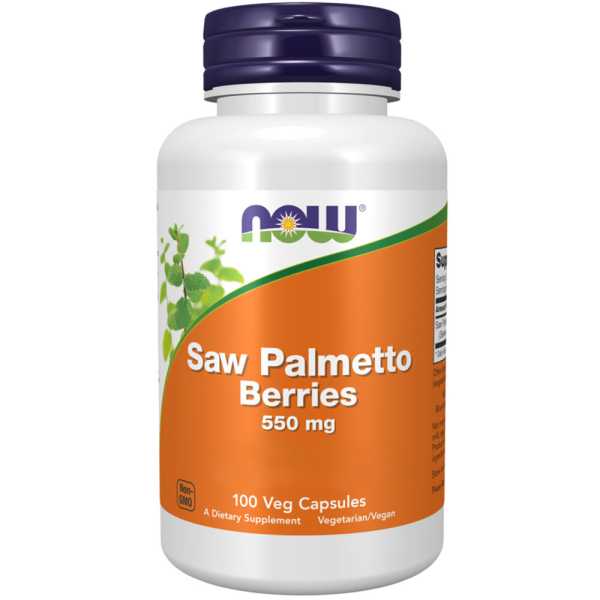 Now Foods, Saw Palmetto Berries, 550mg, 100 Kapseln