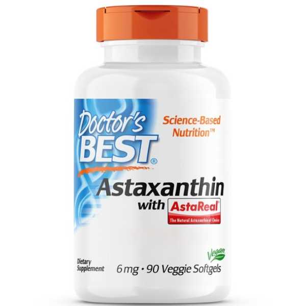 Doctor's Best, Astaxanthin with AstaReal® 6mg, 90 Weichkapseln