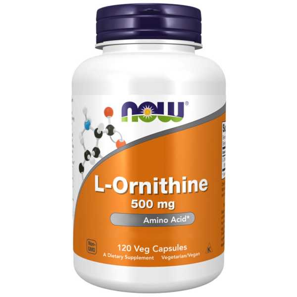 Now Foods, L-Ornithine, 500mg, 120 Kapseln