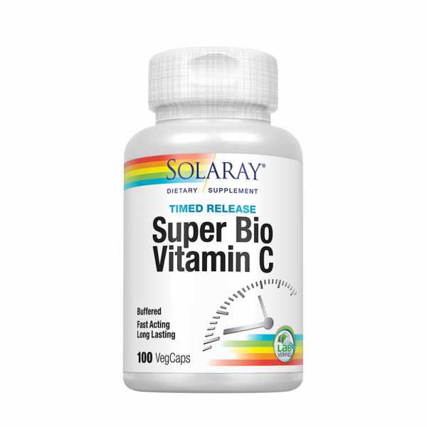 Solaray, Vitamin C Super Bio Buffered, 500mg, 100 Vegetarische Kapseln