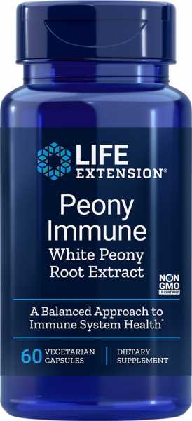 Life Extension, Peony Immune, 600mg, 60 Veg. Kapseln