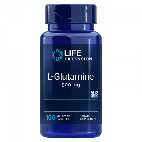 Life Extension, L-Glutamine, 500 mg, 100 Veg. Kapseln