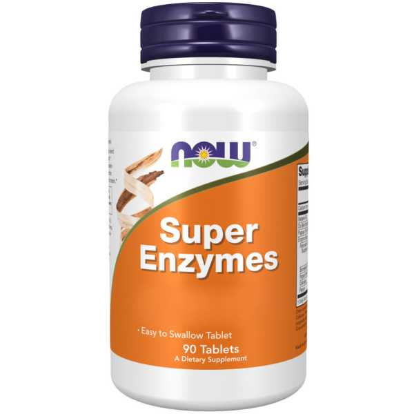 Now Foods, Super Enzyme, 90 Tabletten