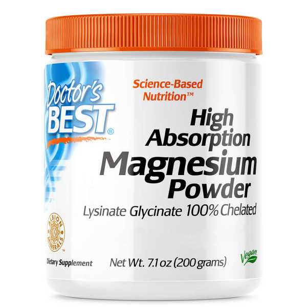 Doctor's Best, High Absorption Magnesium Powder, 200g