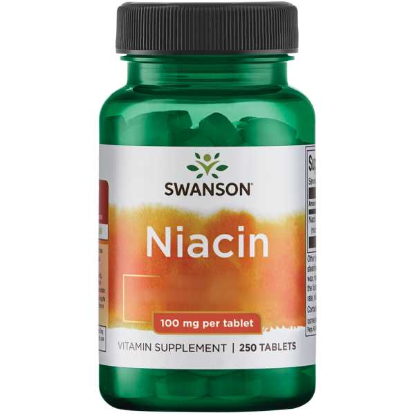 Swanson, Niacin, 100mg, 250 Tabletten
