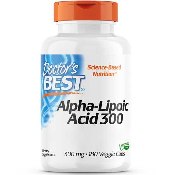 Doctor's Best, Alpha-Lipoic Acid, 300mg, 180 Veg. Kapseln | MHD 05/24