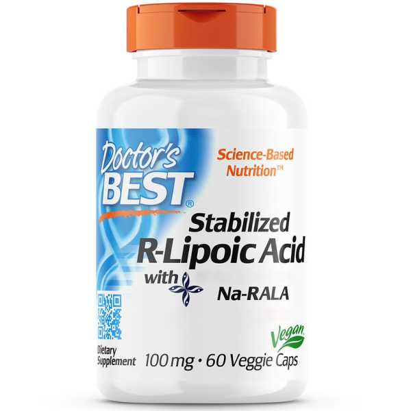 Doctor's Best, Stabilized R-Lipoic-Acid,100mg, 60 veg. Kapseln