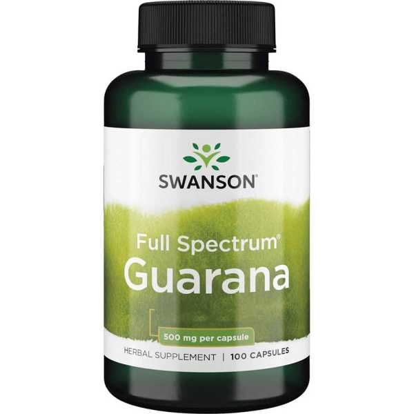 Swanson, Full Spectrum Guarana, 500mg, 100 Kapseln