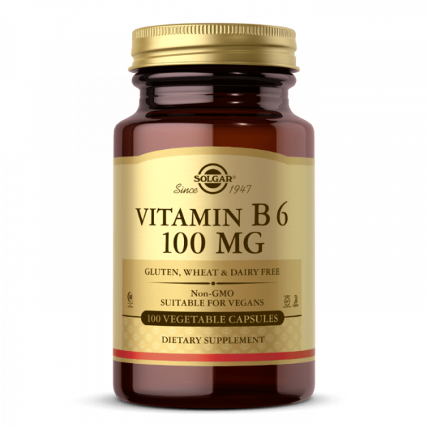 Solgar, Vitamin B6, 100 mg 100 Kapseln