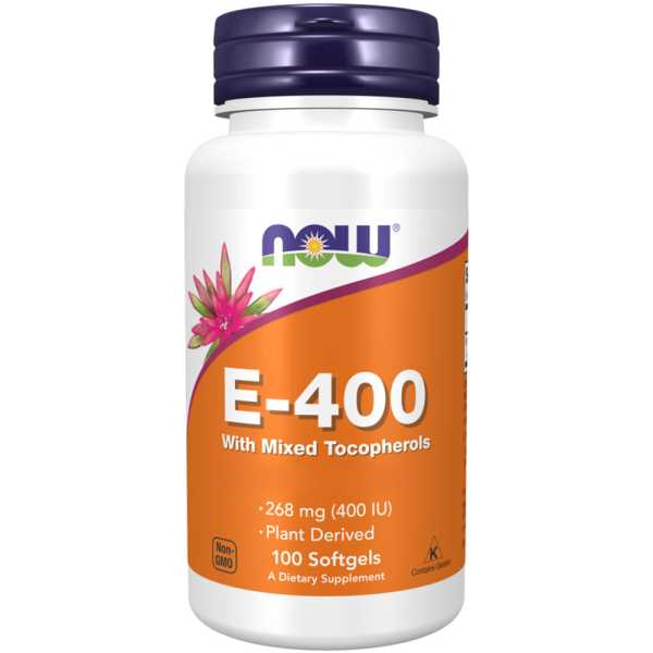 Now Foods, Vitamin E-400 IU, 100 Weichkapseln