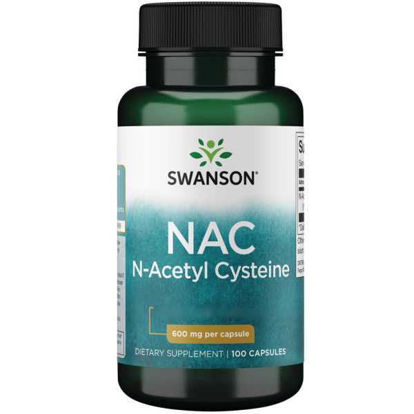 Swanson, NAC N-Acetyl Cysteine, 600mg, 100 Kapseln