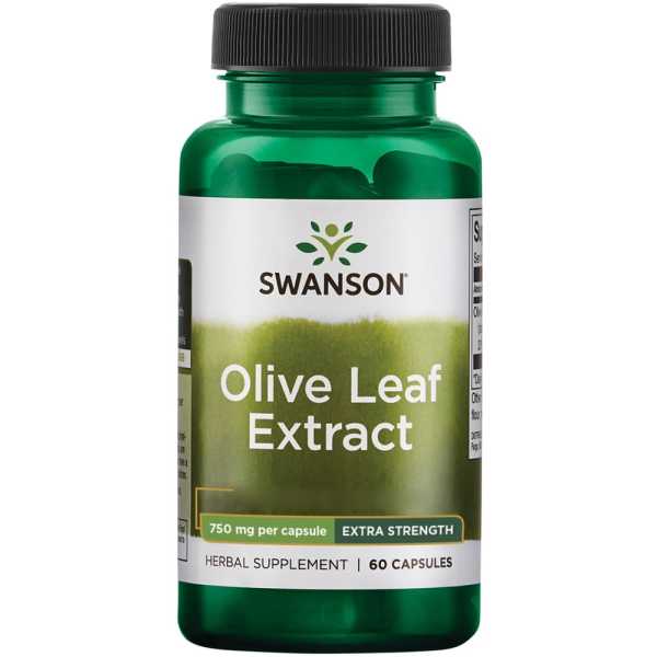 Swanson, Olive Leaf Extract, 750mg, 60 Kapseln