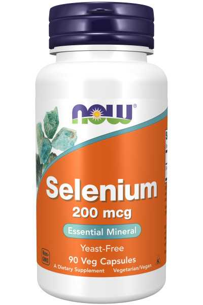 Now Foods, Selenium, 200mcg, 90 vegane Kapseln