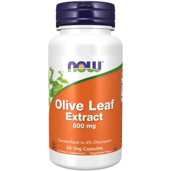 Now Foods, Olive Leaf Extract, 500mg, 60 Kapseln