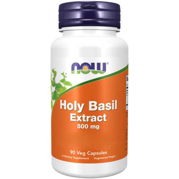 Now Foods, Holy Basil Extract, 500mg, 90 Veg. Kapseln