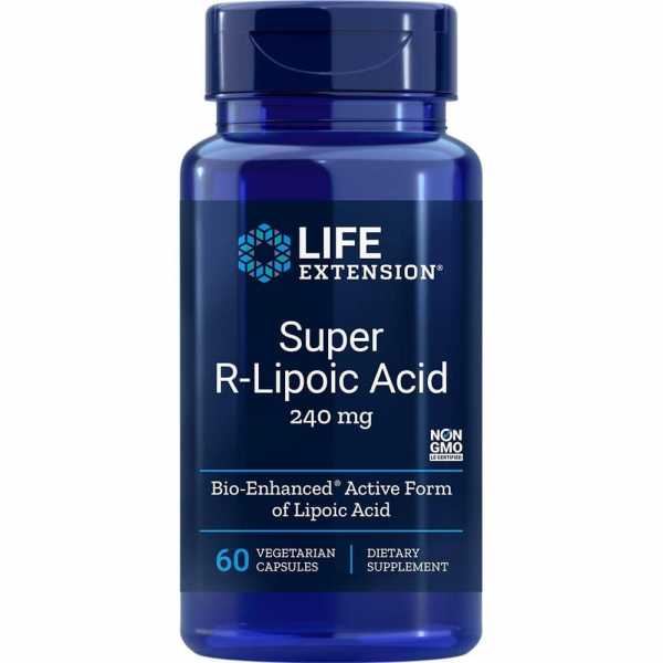 Life Extension, Super R-Lipoic Acid, 240mg, 60 Veg. Kapseln