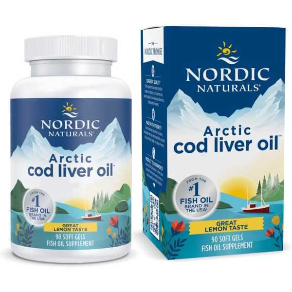 Nordic Naturals, Arctic Cod Liver Oil, 750mg, 90 Weichkapseln