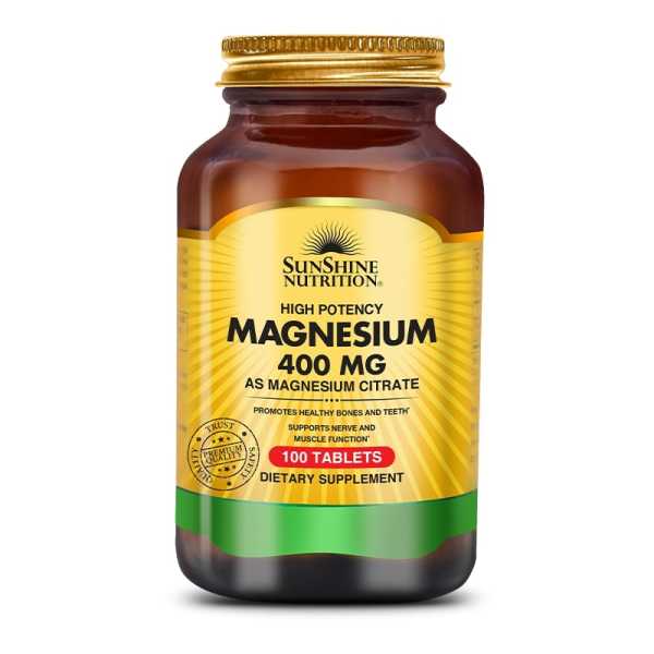 Sunshine Nutrition, Magnesium Citrate Tabs, 100 Tabletten