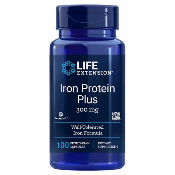 Life Extension, Iron Protein Plus, 300mg, 100 Kapseln