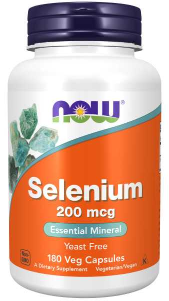Now Foods, Selenium, 200mcg, 180 Kapseln