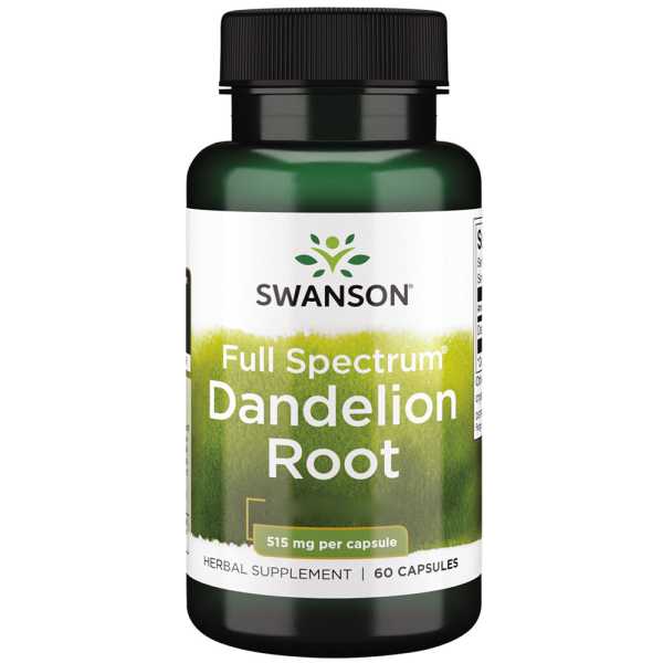 Swanson, Dandelion Root, 515mg, 60 Kapseln