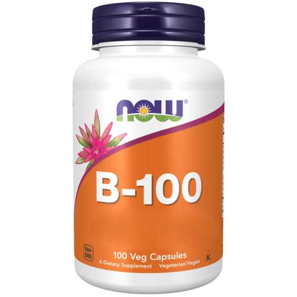 Now Foods, B-100 Vitamin-B-Komplex, 100 Kapseln