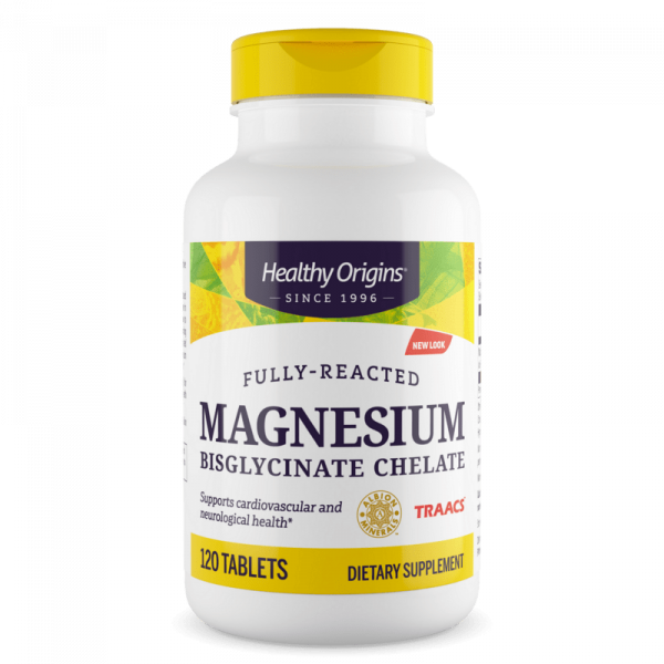 Healthy Origins, Magnesium Bisglycinate Chelate, 200 mg, 120 Tabletten