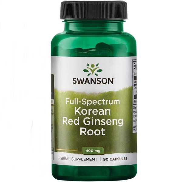 Swanson, Full Spectrum Korean Red Ginseng Root, 400mg, 90 Kapseln