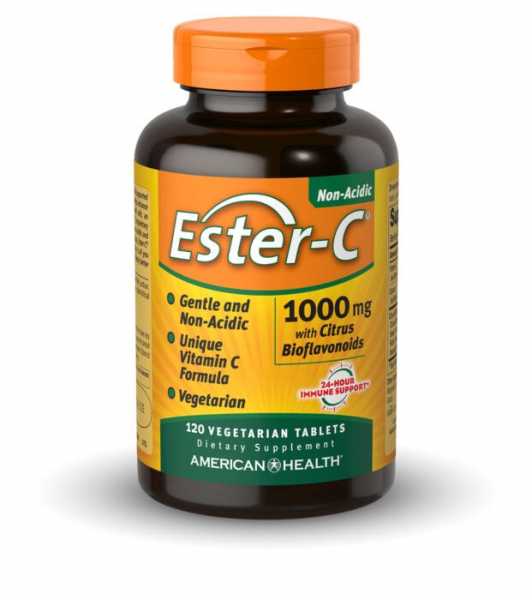 American Health, Ester C mit Zitrus Bioflavonoiden, 1000mg, 120 Veg. Tabletten